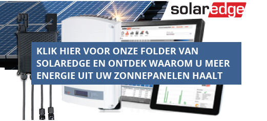 Klik hier voor onze folder van Solaredge en ontdek waarom u meer energie uit uw zonnepanelen haalt